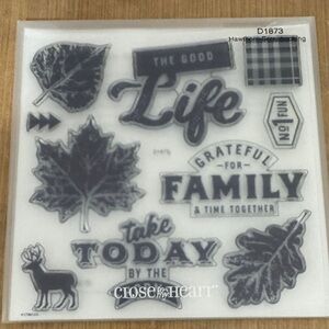 Close To My Heart 'The Good Life' Clear Stamp Set - Gray